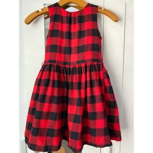 Carters Girl Flannel Red Dress